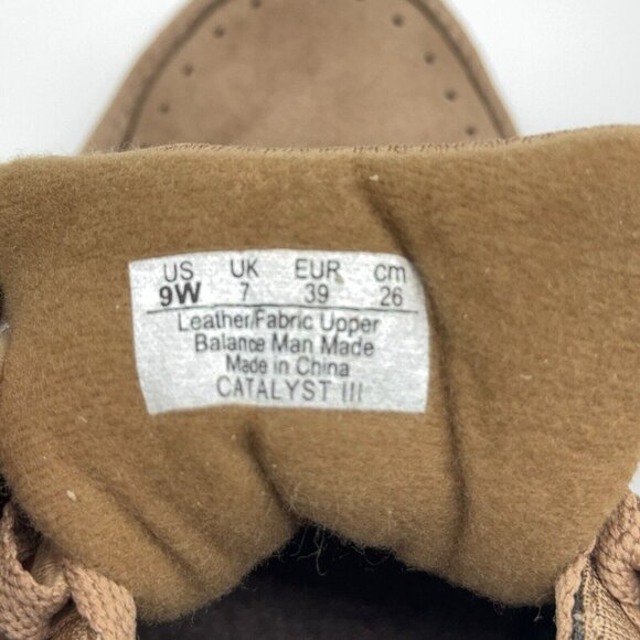 Ryka Suede Walking Sneakers Catalyst III Sand Brown Arch Support Lace Up 9 Wide - Picture 7 of 11